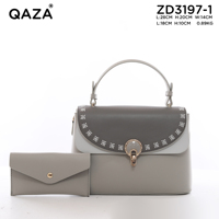 Prix d'usine, ensemble de sacs à main pour femmes de luxe 2 en 1, design élégant et tendance, sac à bandoulière pour femmes, sac fourre-tout en PU de haute qualité