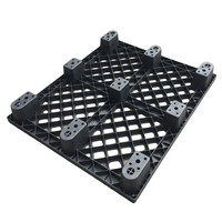 Palettes en plastique jetables Ziqiang DJW1008 Euro Mesh à simple face, neuf pieds, 4 directions, en HDPE et PP recyclé, certifiées ISO9001, 1T