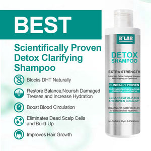 Soins capillaires de marque privée Shampooing détox clarifiant pour tous les types de cheveux Nourrir les follicules Apaiser l'irritation du cuir chevelu Shampooing détox - Product Image 4