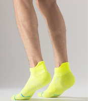 Chaussettes de sport unisexes d'été, chaussettes de course professionnelles, antibactériennes et respirantes, en coton blanc