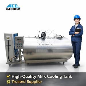 Horizontal Refrigeration <b>Machine</b> for Dairy Plants Fresh Milk and Wine Beverage Agitator Equipment - Product Image 4