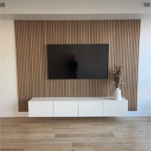 60*240 cm DIY Panneaux acoustiques Panneau <span class=keywords><strong>de</strong></span> fibres <span class=keywords><strong>de</strong></span> polyester Films <span class=keywords><strong>de</strong></span> base en bois PVC Panneaux muraux pour la décoration <span class=keywords><strong>de</strong></span> plafond <span class=keywords><strong>de</strong></span> mur intérieur - Product Image 4