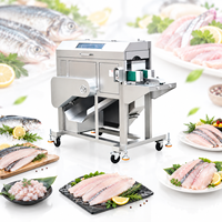 Machine de traitement des filets de poisson pour retirer les os centraux, capacité de traitement de 200g à 3000g de poisson