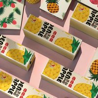 Boîtes cadeaux en carton ondulé personnalisées, écologiques et portables, de qualité alimentaire, pour fruits et cadeaux
