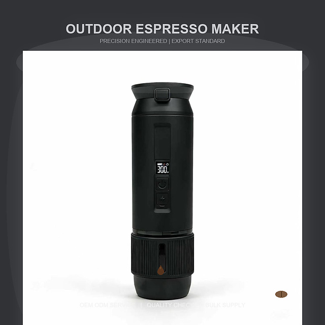 Mini Battery/USB Powered Automatic Coffee Maker with French Support Portable Design Rich Crema Easy Carry for Hotel & Car Use