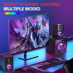 Sistema di Altoparlanti da Gaming Microlab T11 2.1 Canali con Illuminazione RGB 42W, Woofer da 5,25 Pollici, Crossover Audio a Tre Vie, <span class=keywords><strong>Cassa</strong></span> in Legno - Product Image 2