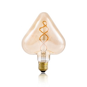 En forme de coeur E27 Edison <span class=keywords><strong>ampoule</strong></span> Vintage 4W rétro <span class=keywords><strong>carbone</strong></span> <span class=keywords><strong>ampoule</strong></span> à incandescence tungstène <span class=keywords><strong>Filament</strong></span> arbre de noël décor <span class=keywords><strong>ampoule</strong></span> - Product Image 1