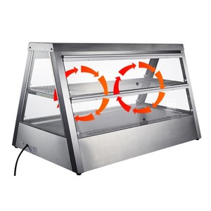 Vitrine chauffante professionnelle pour aliments, homologuée CE, pour la restauration - Product Image 4
