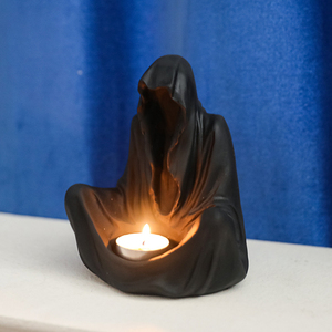 1 pieza de molde de resina con temática de fiesta de magos de Halloween para decoración del hogar y velas de té, elegantes decoraciones para fiestas. - Product Image 5