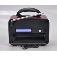Prix de gros 2025 NS-8109Bt NNS 8189 Portable Vintage Antique Bois Radio domestique sans fil avec prise en charge de la carte USB SD TF