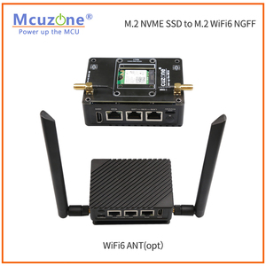 Tarjeta de red M.2 A a M Key NVME a WiFi6, compatible con AX200 MT7921K Intel 8265C CM4 Raspberry Pi Coral TPU Debian - Product Image 4