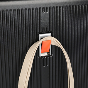 Grandes valises de voyage personnalisées avec roue de frein silencieuse et porte-gobelet Sacs de voyage à la mode Bagages à cadre en aluminium - Product Image 2