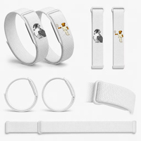 Bracelets de montre en nylon tressé respirant à motifs imprimés, vente en gros OEM, remplacement de bracelets de sport pour Fitbit Air