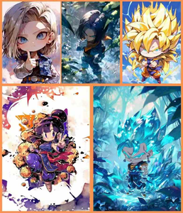 DM Wholesale DragonB Saiyan Anime A5 <span class=keywords><strong>Carte</strong></span> grand format avec estampage doré givré, Carton maître <span class=keywords><strong>de</strong></span> 65 paquets, pour collection hobby et vente au détail - Product Image 6