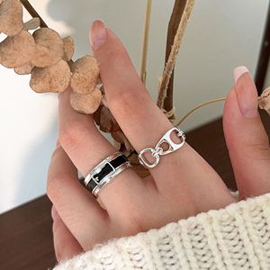 S925 Sterling Silver Lock <b>Ring</b> For Women Everyday Wear Simple Unique Design - Product Image 4