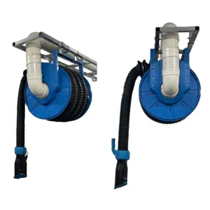 Manual Spring Exhaust Gas Removing Hose Reel For Vehicle Test Maintain And Repair