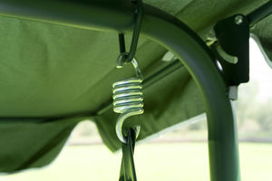 เก้าอี้ชิงช้าลายแถบสีเขียวและสีขาวสำหรับ<span class=keywords><strong>3</strong></span>คนโครงเหล็กโพลีเอสเตอร์ - Product Image 3