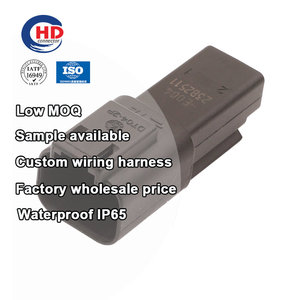 ขั้วต่อสาย <span class=keywords><strong>DT04</strong></span>-<span class=keywords><strong>2P</strong></span>-<span class=keywords><strong>CE02</strong></span> 2ขาสำหรับเชื่อมต่อสายเคเบิลรถยนต์อุปกรณ์นำทางรถยนต์อุปกรณ์โฮสต์ซีดีแบบย้อนกลับโมดูลเรดาร์ปลั๊ก - Product Image 1