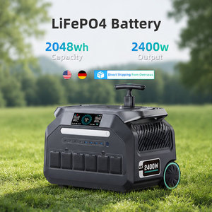 German Spot Smart Energy Emergency LiFePO4 MPPT 2048wh 2400w fast charge portable power <b>solar</b> <b>generate</b> station for outdoor - Product Image 1