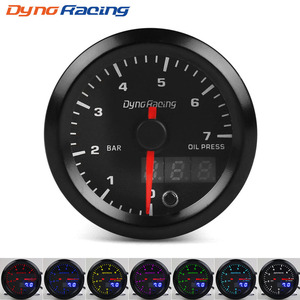 Car Modification 52mm Oil Pressure Gauge (0-7 Bar) High-Speed <b>Stepper</b> <b>Motor</b> Dual Display Pointer LCD 12V Boost Gauge New - Product Image 5
