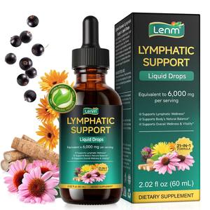 Compléments Liquides Biologiques Naturels pour le Soutien Immunitaire et la Détoxification du Système Lymphatique, Marque Privée, 60 ml - Product Image 1