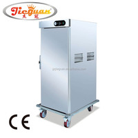 Chariot chauffe-plats professionnel en acier inoxydable pour banquets, avec contrôle de température et maintien au chaud, certifié CE