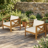 Chaise de jardin rustique en bois, mobilier d'extérieur durable pour cour, patio, terrasse, hôtel, maison, fournitures de mobilier