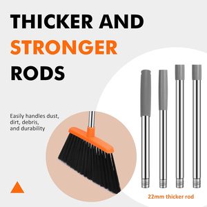 Heavy Duty 55 pouces Long manche extérieur grand angle <span class=keywords><strong>balai</strong></span> commercial <span class=keywords><strong>balai</strong></span> balayage pour intérieur maison Garage pelouse béton - Product Image 2