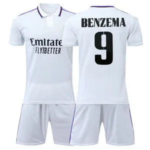 Camiseta del reales madrider kiti 22/23 erkek futbol forması takım seti takım çocuklar futbol uniformes de futbol completos 2023