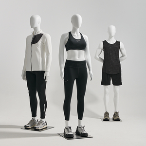 หุ่นแสดงแบบเต็มตัวทำจากพลาสติกสำหรับโชว์เสื้อผ้าแนวสปอร์ตสำหรับผู้ชายผู้หญิง - Product Image 1