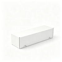 Boîte de rangement rectangulaire longue à couvercle rabattable en carton rigide blanc vierge pour cartes à collectionner TCG – Vente en gros