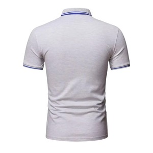 เสื้อยืดโปโลผ้าฝ้ายลำลองระบายอากาศสำหรับผู้ชายเสื้อยืดแบบกำหนดเองสำหรับฤดูร้อน - Product Image 4