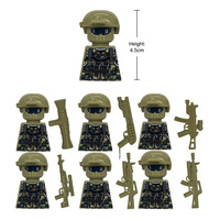Lot de mini-armes en gros, figurines de soldats, fusils, armes à assembler, accessoires militaires, ensemble de blocs de construction pour enfants