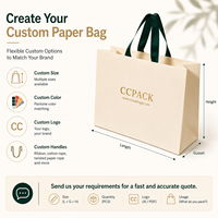 Sacs en papier personnalisés avec poignée en ruban et logo estampé à chaud en or, fabriqués en papier couché pour l'emballage cadeau de boutiques, vente en gros