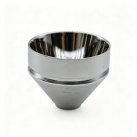 Réflecteur LED en aluminium CNC haute précision, surface lisse unique, réflecteur AL6063 pour lampe torche tactique