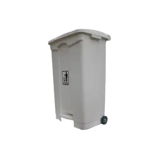 フットペダルゴミ箱、ペダル操作、一般的な廃棄物コンパクターゴミ箱を備えた高品質のリサイクルゴミ箱プラスチックゴミ箱