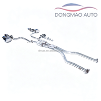 Convient au système d'échappement des Lexus RCF 5.0L 2020, section intermédiaire à arrière, double tambour, double valve [tuyau intermédiaire en Z avec tambour intermédiaire]