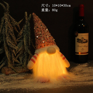Vente chaude Décorations De Noël Père Noël Vieil Homme Poupées Ornements Gnomes Debout Avec Fête De Poupées Légères - Product Image 6
