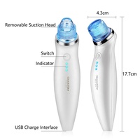 OEM Mini Rechargeable Tête Blanche Points Noirs Dissolvant D'acné Nettoyant Pour Le Visage Aspiration Des Pores Nettoyer Le Dispositif D'élimination Des Points Noirs