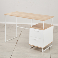 Bureau d'ordinateur portable 2023 pour enfants, blanc pur, 2 tiroirs, réglable en hauteur, pour la maison et le bureau - Vente directe usine