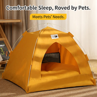 Lit de tente pliable et portable pour animaux de compagnie, abri intérieur/extérieur pour chats et chiens, nid en forme de dôme, taille moyenne