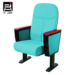 Chaises ergonomiques de théâtre de tissu moderne de <span class=keywords><strong>prix</strong></span> usine pour l'usage d'école et d'hôpital d'hôtel de cinéma - Product Image 2