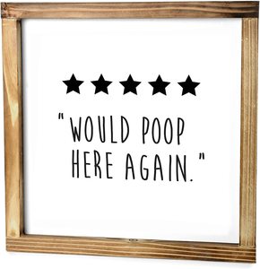 ฉันหวังว่าทุกอย่างออกมาโอเคป้ายห้องน้ำ12X12นิ้วไม้ผนังห้องน้ำตกแต่ง - Product Image 3