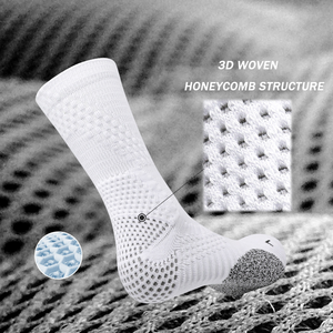 Calcetines Deportivos de Bambú sin Costuras de Marca Propia, Calcetines de Gimnasio Atléticos, Tejido 3D, Media Caña, Soporte de Arco, Calcetines de Baloncesto - Product Image 4