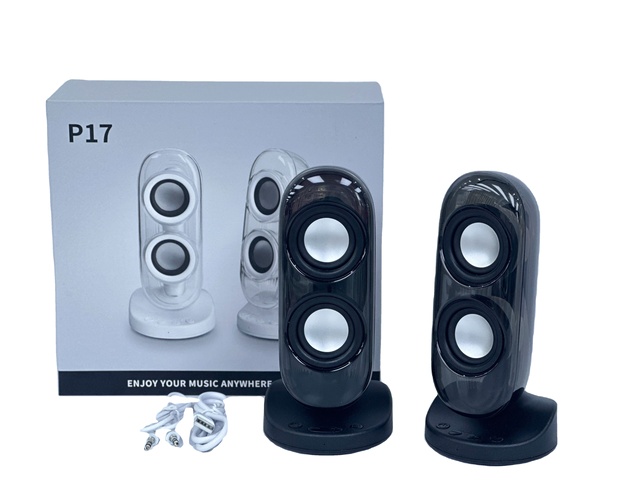 The Latest P17 RGB Transparent Crystal Speaker Pairs with Cool Colorful Lighting Stunning Sound Quality a Trendy Choice