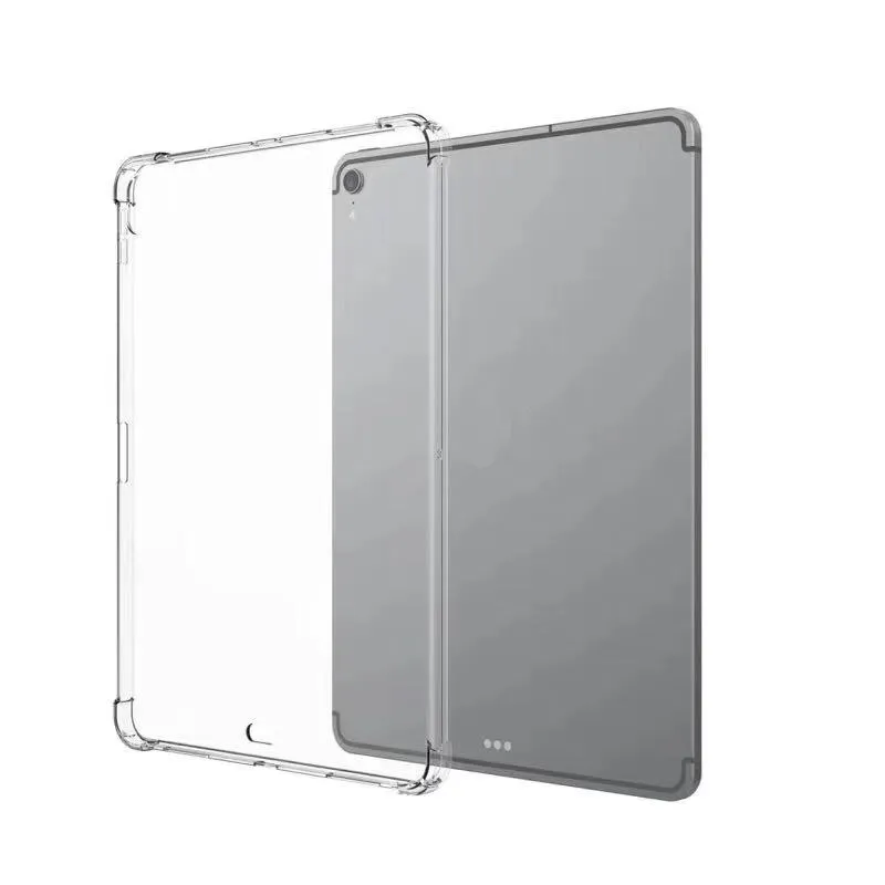 Transparent Cover Case For Apple iPad Pro 11 & 12.9 2018 Slim Silicon Soft TPU Tablet Computer Case Absorption For iPad Pro 11