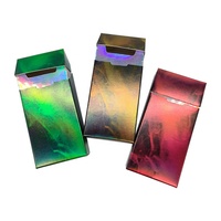 Individuell Bedruckte LOGO Silberne Karton Faltbare Zigarettenschachtel Verpackung Einweg-Tabakpapierbox