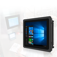Écran tactile capacitif en verre trempé de 17/19 pouces 8G + 128G PC Machine de contrôle industrielle entièrement fermée tout en un moniteur