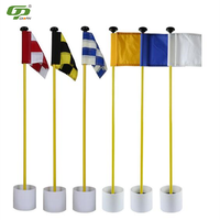 Ensemble de poteaux et drapeaux Gaopin GP Mini Golf Putting Green avec logo personnalisé pour la pratique du golf en extérieur, fabriqué à Guangdong