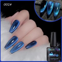 Vernis à ongles semi-permanent effet œil de chat magnétique cristal arc-en-ciel, décoration d'ongles scintillante, gel UV LED à faire tremper, vente en gros